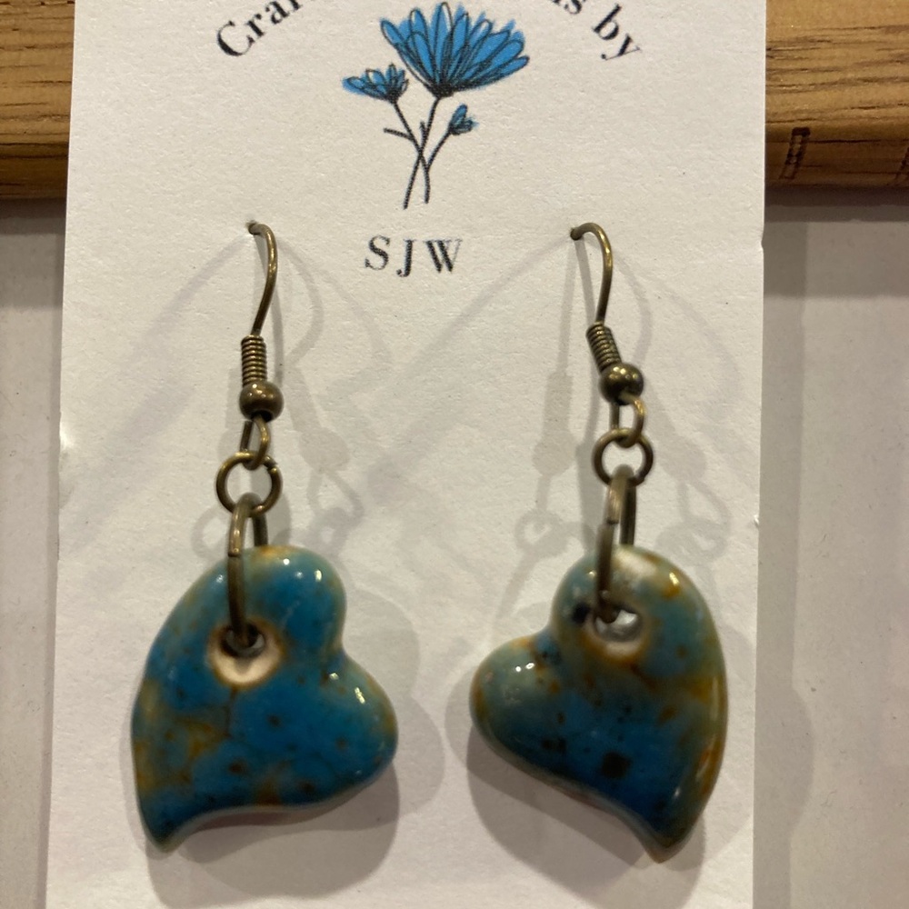 Turquoise Heart Earrings